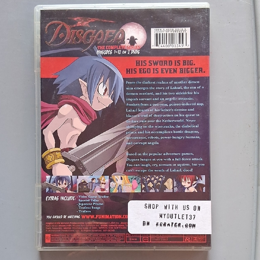 Disgaea: The Complete Series DVD Set - Picture 2 of 2